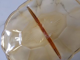 3 Bandejas Porcelana y cristal Antiguas