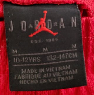 Pantalón Corto Deportivo Jordan Niño Rojo