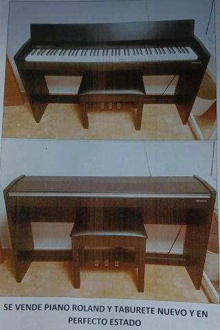 Piano Roland con taburete