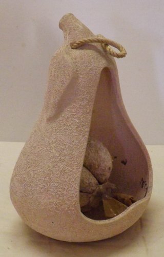 Vaso decorativo con fiori secchi