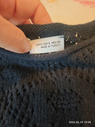 Vestido de punto Zara azul oscuro