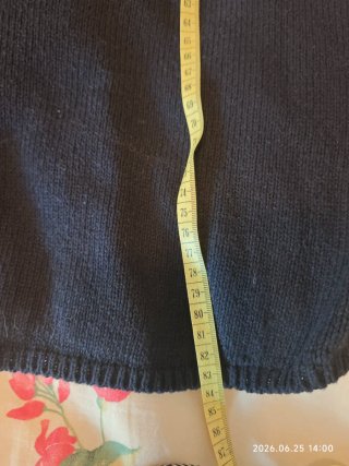 Vestido de punto Zara azul oscuro
