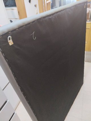 Cabecero Gris Polipiel Acolchado