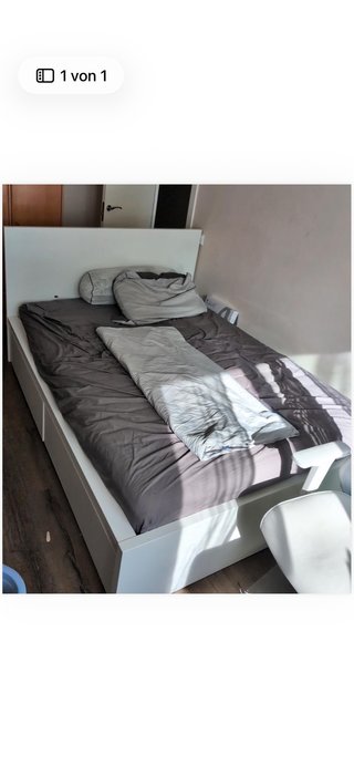 Estructura Cama MALM IKEA Blanca 2 Cajones