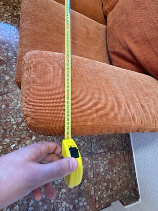 Sofá Chaise Longue Naranja 240cm