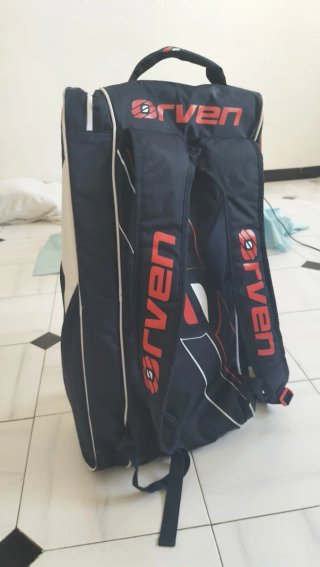 Paletero Mochila Orven Azul marino, blanco y Rojo