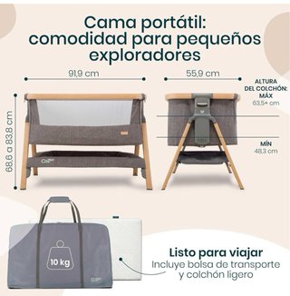 Minicuna Cozze Tutti Bambini colecho viaje.