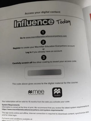 INFLUENCE TODAY 3 Student's book: libro de text...