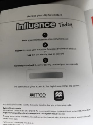 INFLUENCE TODAY 3 Student's book: libro de text...