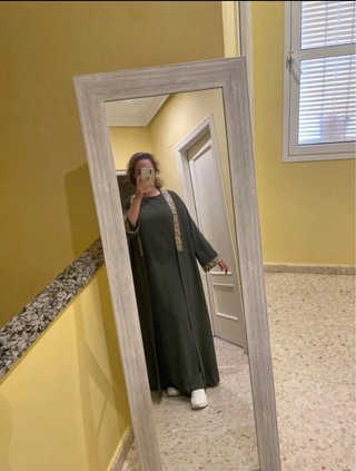 Conjunto abaya tirantes + kimono
