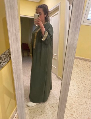 Conjunto abaya tirantes + kimono