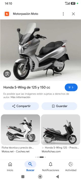Honda S-Wing 125 Plata