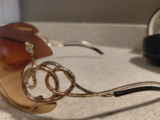 Gafas de sol con estampado cebra