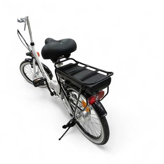 BICICLETA ELECTRICA PLEGABLE DENVER E-1000 BLANCA CON CARGADOR Y DOS LLAVES