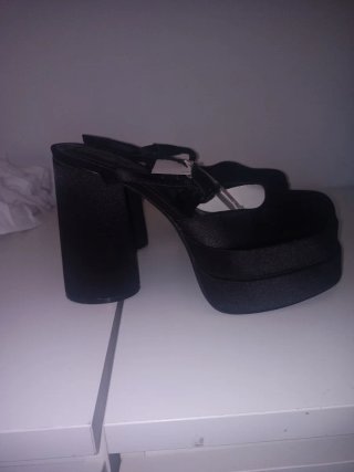Zapatos de plataforma negros talla 38