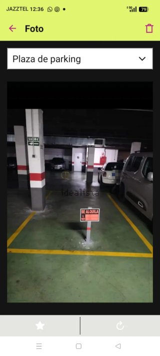 Alquiler plaza de garaje.