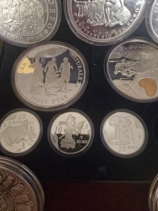 Colección Monedas Plata 10000 PTAS EURO