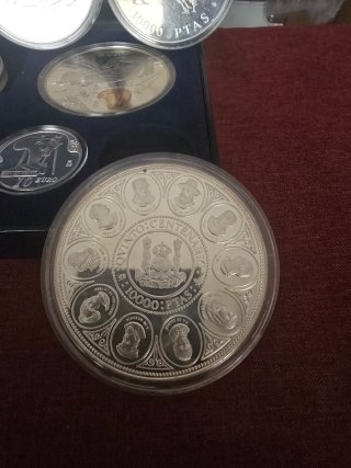 Colección Monedas Plata 10000 PTAS EURO