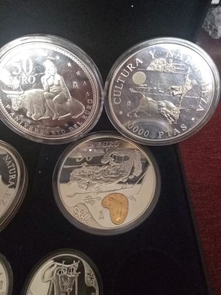 Colección Monedas Plata 10000 PTAS EURO
