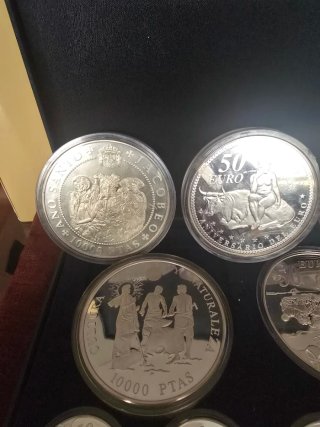 Colección Monedas Plata 10000 PTAS EURO
