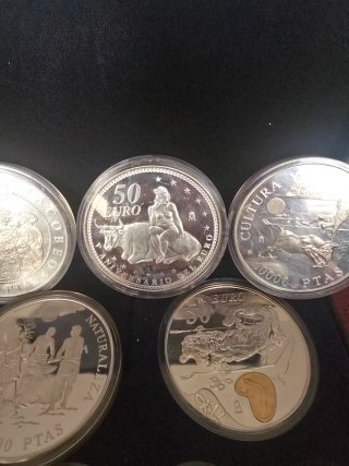 Colección Monedas Plata 10000 PTAS EURO