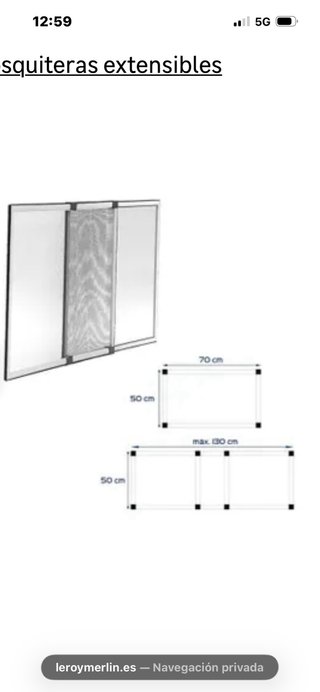 Mosquitera extensible blanca