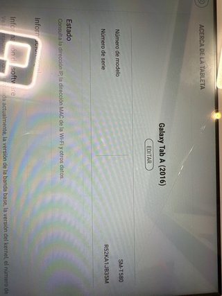Tablet Samsung Galaxy Blanca