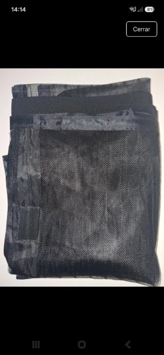 Cortinas mosquitera de tela negra 90×217