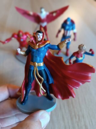 Figuras Marvel: Capitán América, Iron Man...,