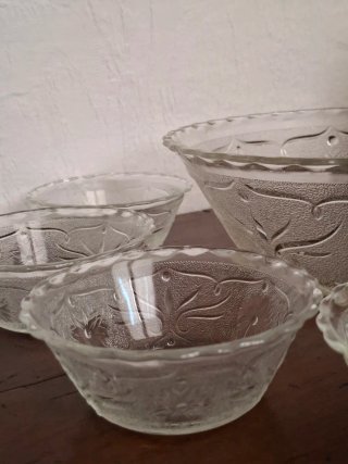 Servizio macedonia vintage in vetro