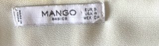Blusa Mango Talla S Blanca