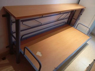 Cama Plegable Madera y Metal