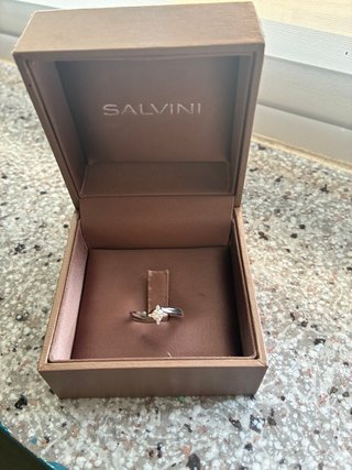 Anillo Salvini Oro Blanco Diamante