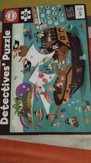 Puzzle Educa 50 Piezas Barco Pirata