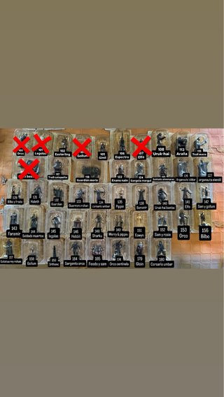 Lote 41 figuras eaglemoss david G