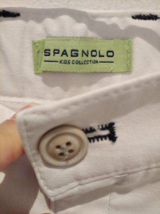 Bermudas Chino Spagnolo Blancas Talla 14 (XS)