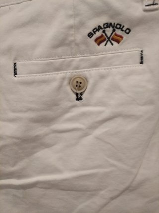 Bermudas Chino Spagnolo Blancas Talla 14 (XS)