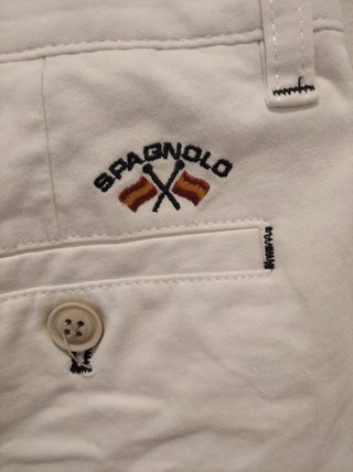Bermudas Chino Spagnolo Blancas Talla 14 (XS)