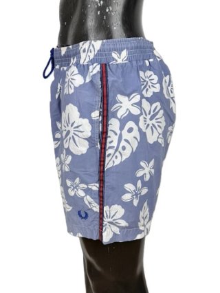 Fred Perry Costume Uomo XL Floreale Azzurro Cotone