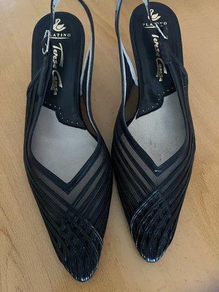 Zapatos de salón Platino Talla 34.5