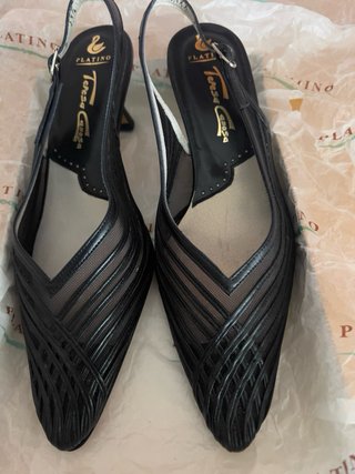 Zapatos de salón Platino Talla 34.5