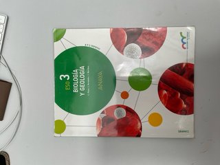 Libros biología y geología 3 ESO anaya