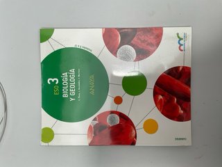 Libros biología y geología 3 ESO anaya