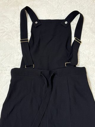 Mono Zara Negro Pierna Ancha
