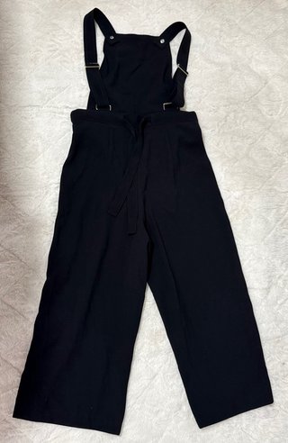 Mono Zara Negro Pierna Ancha