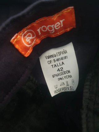 Pantaloni Roger Taglia 42 Blu scuro