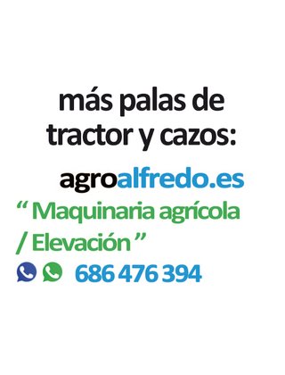 2 Palas Tenias con anclajes y cazo de 1,50 metros.