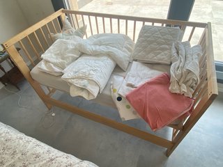 Lote cuna colecho madera IKEA