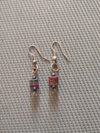Pendientes artesanales multicolor