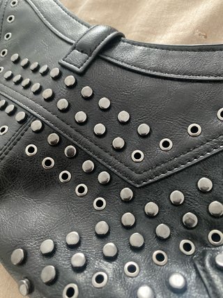 Bolso Zara Negro Tachuelas